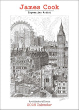 Load image into Gallery viewer, Andrews McMeel James Cook Typewriter Artist 2026 Wall Calendar