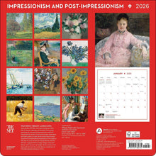 Load image into Gallery viewer, Harry Abrams Impressionism and Post-Impressionism 12x12 2026 Wall Calendar