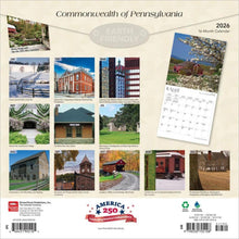 Load image into Gallery viewer, Browntrout Commonwealth of Pennsylvania 2026 12 x 12 Wall Calendar