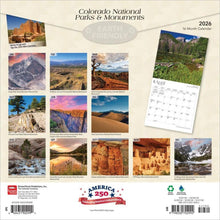 Load image into Gallery viewer, Browntrout Colorado National Parks & Monuments 2026 12 x 12 Wall Calendar