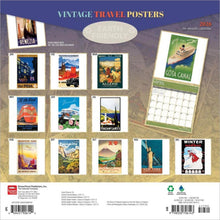 Load image into Gallery viewer, Browntrout Vintage Travel Posters 2026 12 x 12 Wall Calendar