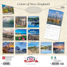 Load image into Gallery viewer, Browntrout Coast of New England 2026 12 x 12 Wall Calendar