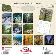 Load image into Gallery viewer, Browntrout Arkansas Wild & Scenic 2026 12 x 12 Wall Calendar
