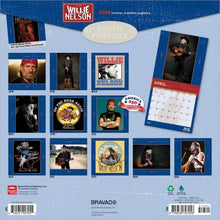 Load image into Gallery viewer, Browntrout Willie Nelson OFFICIAL 2026 12 x 12 Wall Calendar