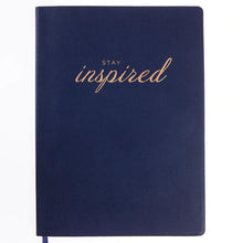 Load image into Gallery viewer, Graphique Caitlin Wilson Navy 7 x 9 Vegan Leather Journal