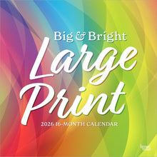 Load image into Gallery viewer, Browntrout Big & Bright Large Print 2026 12 x 12 Wall Calendar