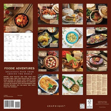 Load image into Gallery viewer, Graphique Foodie Adventures 2025 12 x 12 Wall Calendar