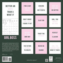 Load image into Gallery viewer, Graphique Girl Boss 2025 12 x 12 Wall Calendar