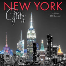 Load image into Gallery viewer, Graphique New York Glitz 2025 12 x 12 Wall Calendar