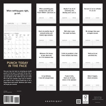 Load image into Gallery viewer, Graphique Punch Today in the Face 2025 12 x 12 Wall Calendar