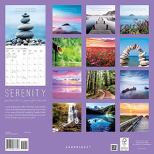 Load image into Gallery viewer, Graphique Serenity 2025 12 x 12 Wall Calendar