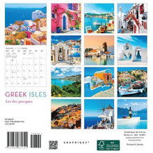 Load image into Gallery viewer, Graphique Greek Isles 2025 7 x 7 Mini Calendar