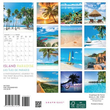 Load image into Gallery viewer, Graphique Island Paradise 2025 7 x 7 Mini Calendar