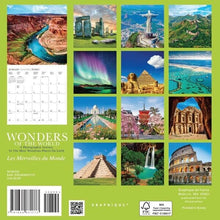 Load image into Gallery viewer, Graphique Wonders of the World 2025 7 x 7 Mini Calendar
