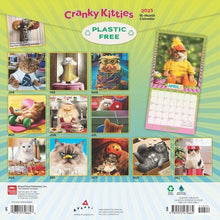 Load image into Gallery viewer, Browntrout Avanti Cranky Kitties OFFICIAL 2025 12 x 12 Wall Calendar
