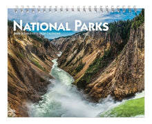 Load image into Gallery viewer, Browntrout National Parks 2025 Double-View Easel Desk Calendar
