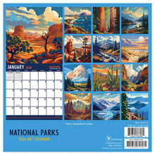 Load image into Gallery viewer, TF Publishing National Parks-Art 2026 Mini Calendar