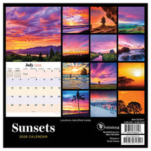Load image into Gallery viewer, TF Publishing Sunsets 2026 Mini Calendar