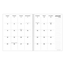 Load image into Gallery viewer, TF Publishing Basket Weave Blue 2026 Medium Monthly Planner