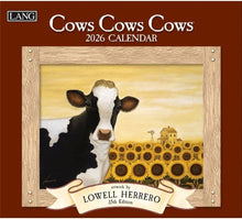 Load image into Gallery viewer, Lang Cows Cows Cows 2026 Wall Calendar