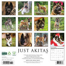 Load image into Gallery viewer, Willow Creek Akitas 2026 12" x 12" Wall Calendar