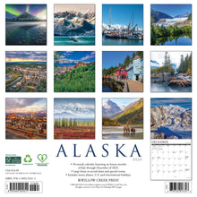 Load image into Gallery viewer, Willow Creek Alaska 2026 12" x 12" Wall Calendar