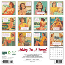 Load image into Gallery viewer, Willow Creek Asking for a Friend 2026 12" x 12" Wall Calendar