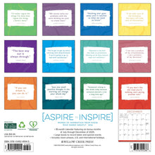 Load image into Gallery viewer, Willow Creek Aspire to Inspire 2026 12" x 12" Wall Calendar