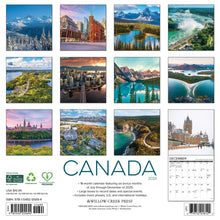 Load image into Gallery viewer, Willow Creek Canada 2026 12" x 12" Wall Calendar