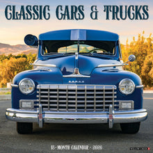 Load image into Gallery viewer, Willow Creek Classic Cars & Trucks 2026 12" x 12" Wall Calendar
