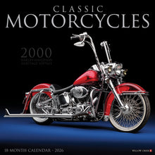 Load image into Gallery viewer, Willow Creek Classic Motorcycles 2026 12" x 12" Wall Calendar