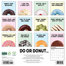 Load image into Gallery viewer, Willow Creek Do or Donut 2026 12" x 12" Wall Calendar