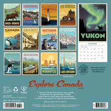 Load image into Gallery viewer, Willow Creek Explore Canada (ADG) 2026 12" x 12" Wall Calendar