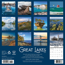 Load image into Gallery viewer, Willow Creek Great Lakes 2026 12" x 12" Wall Calendar