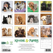 Load image into Gallery viewer, Willow Creek Kittens & Puppies 2026 12" x 12" Wall Calendar