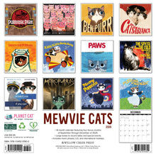 Load image into Gallery viewer, Willow Creek Mewvie Cats 2026 12" x 12" Wall Calendar