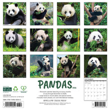 Load image into Gallery viewer, Willow Creek Pandas 2026 12" x 12" Wall Calendar