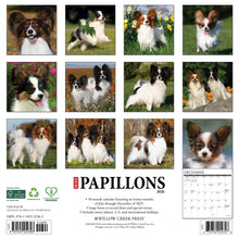 Load image into Gallery viewer, Willow Creek Papillons 2026 12" x 12" Wall Calendar