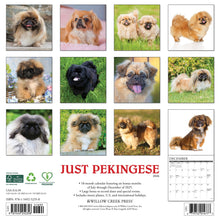 Load image into Gallery viewer, Willow Creek Pekingese 2026 12" x 12" Wall Calendar