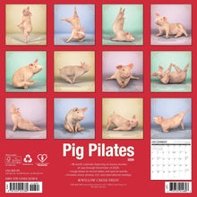 Load image into Gallery viewer, Willow Creek Pig Pilates 2026 12" x 12" Wall Calendar