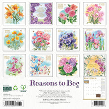 Load image into Gallery viewer, Willow Creek Reasons to Bee 2026 12" x 12" Wall Calendar