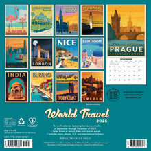 Load image into Gallery viewer, Willow Creek World Travel (ADG) 2026 12" x 12" Wall Calendar