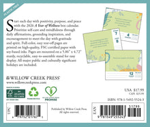 Load image into Gallery viewer, Willow Creek A Year of Wellness 2026 6.2" x 5.4" Box Calendar