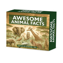 Load image into Gallery viewer, Willow Creek Awesome Animal Facts 2026 6.2" x 5.4" Box Calendar