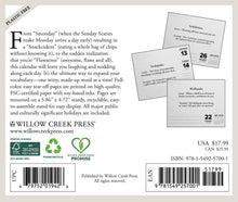 Load image into Gallery viewer, Willow Creek Made Up Words That Should Exist 2026 6.2" x 5.4" Box Calendar