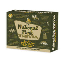 Load image into Gallery viewer, Willow Creek National Park Trivia 2026 6.2" x 5.4" Box Calendar