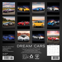 Load image into Gallery viewer, Willow Creek Dream Cars 2026 7" x 7" Mini Wall Calendar