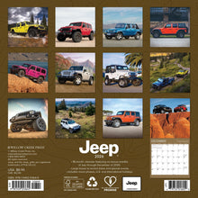 Load image into Gallery viewer, Willow Creek Jeep 2026 7" x 7" Mini Wall Calendar
