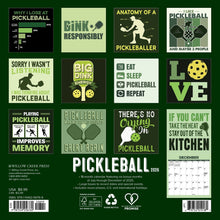 Load image into Gallery viewer, Willow Creek Pickleball 2026 7" x 7" Mini Wall Calendar
