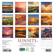Load image into Gallery viewer, Willow Creek Sunsets 2026 7" x 7" Mini Wall Calendar